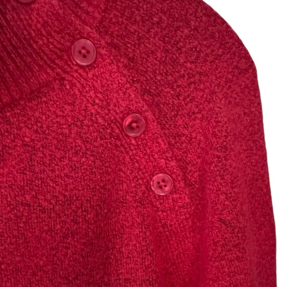 Talbots Red Mock Neck. Size XL. - Picture 5 of 9